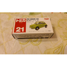 Tomica no 21 Fuji Subaru 360 ST Box Made in Japan