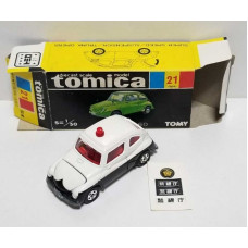 Tomica no 21 Fuji Sabaru Police Car (Made in Japan)