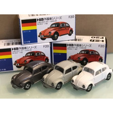 Tomica F20-1 Volkswagen 1200LSE 甲蟲 東急特注 Tokyu Hands Full Set Rare 美品