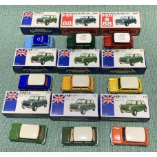 Tomica F8-2 Mini Cooper 9 Cars Made in Japan Very Rare Mint Condition