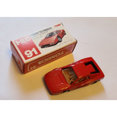 Tomica no 91-2-1 Ferrari Tessarossa (Made in Japan) Perfect Box Magic Colour Car Very Rare