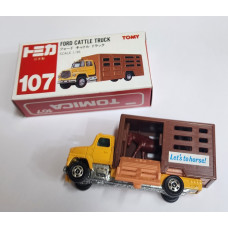 Tomica no 107 Ford Cattle Truck Perfect Conditon Made in Japan