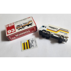 Tomica no 93 Mitsubishi Fuso Racing Transporter Reebok Perfect Condition Made in Japan